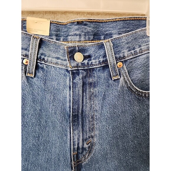 Levis 405 Shorts Mens 33 Blue Medium Wash Standard Fit 100% Cotton NEW - Picture 3 of 9